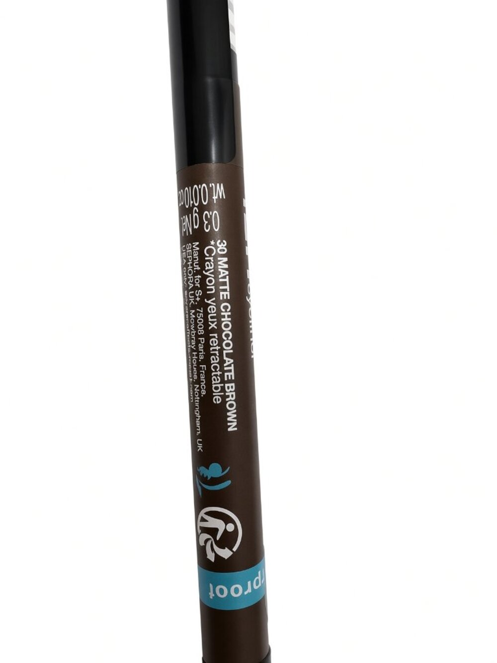 Sephora 12HR Retractable Eyeliner 30 Matte Chocolate Brown New 0.3oz